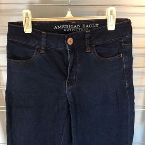 AEO Hi-rise super stretch jegging dark wash